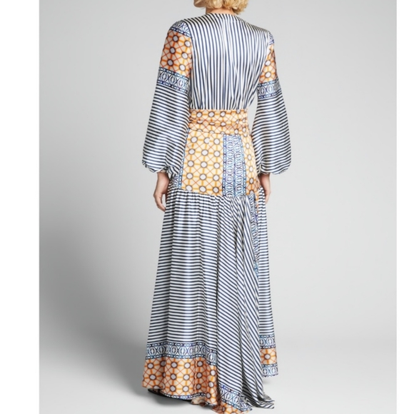 Silvia Tcherassi Mixed Print Silk Dress - Picture 5 of 10